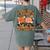I Teach The Coolest Pumpkins In The Patch Teacher Halloween Women's Comfort Colors T-Shirt Back Print Moss