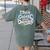 I Teach The Cutest Little Dolphins Cute Animal Teacher Women's Comfort Colors T-Shirt Back Print Moss