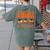 I Teach The Cutest Pumpkins Halloween Teacher Cat Lover Women's Comfort Colors T-Shirt Back Print Moss