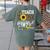 TEACH LOVE INSPIRE Teacher Sunflower Appreciation Women's Comfort Colors T-Shirt Back Print Moss TEACH LOVE INSPIRE Teacher Sunflower Appreciation Women's Comfort Colors T-Shirt Back Print Moss