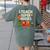 I Teach Super Heroes Teacher Women's Comfort Colors T-Shirt Back Print Moss