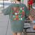 Teacher Christmas Alphabet Back To School Holiday Learning Women's Comfort Colors T-Shirt Back Print Moss Teacher Christmas Alphabet Back To School Holiday Learning Women's Comfort Colors T-Shirt Back Print Moss