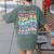 Teacher Dear Students Behind Me 1st Day Of School On Back Women's Comfort Colors T-Shirt Back Print Moss Teacher Dear Students Behind Me 1st Day Of School On Back Women's Comfort Colors T-Shirt Back Print Moss
