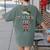 The Teacher Elf Shirt Matching Family Christmas Elf Men Women Kids Women's Comfort Colors T-Shirt Back Print Moss