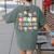 Teacher Groovy Play Is Learning Back To School Women's Comfort Colors T-Shirt Back Print Moss