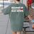 Teacher Red Pen Grading Exam Marking School Women's Comfort Colors T-Shirt Back Print Moss