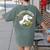 Teacher-Saurus Dinosaur Teacher Design T-Rex Design Women's Comfort Colors T-Shirt Back Print Moss