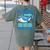 Teacher Shark Do Your Work Women's Comfort Colors T-Shirt Back Print Moss