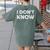 Teacher Shirts I Don't Know Idea For Teachers & Workers Adults - Small Short Sleeve Women's Comfort Colors T-Shirt Back Print Moss Teacher Shirts I Don't Know Idea For Teachers & Workers Adults - Small Short Sleeve Women's Comfort Colors T-Shirt Back Print Moss