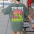 Teachers Love Brains Zombie Teacher Halloween Zombies Women's Comfort Colors T-Shirt Back Print Moss