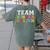 Team Kindergarten Shirt Boy Girl Teacher Graduation Women's Comfort Colors T-Shirt Back Print Moss