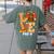 Thanksgiving Love Pre-K Teacher Turkey Autumn Fall For Men Women Girls Kids Women's Comfort Colors T-Shirt Back Print Moss