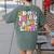 In My Third Grade Era 3rd Grade Era Teacher Back To School Women's Comfort Colors T-Shirt Back Print Moss