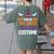 Tired Teacher Costume For Humor Halloween Women's Comfort Colors T-Shirt Back Print Moss Tired Teacher Costume For Humor Halloween Women's Comfort Colors T-Shirt Back Print Moss