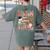 Tis The Season For Inclusion Christmas Sped Teacher Women's Comfort Colors T-Shirt Back Print Moss