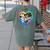 TK Teacher Transitional Kindergarten Heart Back To School Women's Comfort Colors T-Shirt Back Print Moss