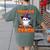 Trick Or Teach Teacher Halloween Ghost Pencil Floral Women's Comfort Colors T-Shirt Back Print Moss