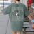 Ugly Xmas Sweater Style Boston Terrier Reindeer Christmas Women's Comfort Colors T-Shirt Back Print Moss