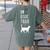 Un Deux Trois Cat Shirt French Teacher Women's Comfort Colors T-Shirt Back Print Moss Un Deux Trois Cat Shirt French Teacher Women's Comfort Colors T-Shirt Back Print Moss