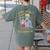 Weird Science Skeleton Halloween Teachers Brew Knowledge Women's Comfort Colors T-Shirt Back Print Moss