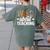 Wild About Teaching Teacher Teaching Back To School Women's Comfort Colors T-Shirt Back Print Moss