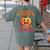 Will Trade Students For Candy Teacher Cute Halloween Pumpkin Women's Comfort Colors T-Shirt Back Print Moss Will Trade Students For Candy Teacher Cute Halloween Pumpkin Women's Comfort Colors T-Shirt Back Print Moss