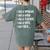Woman Mom Teacher Wife TIRED T Shirt Cute Mom Teacher Shirts Women's Comfort Colors T-Shirt Back Print Moss