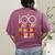 100 Days Of Mischief Managed Teacher Kid 100th Day Of School Women's Comfort Colors T-Shirt Back Print Berry 100 Days Of Mischief Managed Teacher Kid 100th Day Of School Women's Comfort Colors T-Shirt Back Print Berry