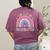 100th Day Of Kindergarten Teacher Kids 100 Days Smarter Women's Comfort Colors T-Shirt Back Print Berry