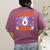 1st Grade Boo Crew First Grade Teacher Kids Happy Halloween Women's Comfort Colors T-Shirt Back Print Berry
