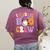 1st Grade Boo Crew Spooky First Grade Halloween Teacher Women's Comfort Colors T-Shirt Back Print Berry