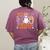 5th Grade Boo Crew Halloween Teachers Students Women's Comfort Colors T-Shirt Back Print Berry