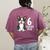 6 Years Old Birthday Boston Terrier Dog Lover 6th Party Kid Women's Comfort Colors T-Shirt Back Print Berry