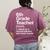 6th Grade Teacher Definition Back To School First Day Women's Comfort Colors T-Shirt Back Print Berry