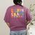8th Grade Dream Team Teachers Boys Kids Retro Back To School Women's Comfort Colors T-Shirt Back Print Berry