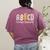 ABCD Back In Class First Day Back To School Teacher Student Women's Comfort Colors T-Shirt Back Print Berry ABCD Back In Class First Day Back To School Teacher Student Women's Comfort Colors T-Shirt Back Print Berry