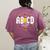 ABCD The Teacher Tour Last Day Of School Rockin' Teacher Women's Comfort Colors T-Shirt Back Print Berry