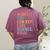 Admit It You Low Key Love Science Bruh Scientist Teacher Women's Comfort Colors T-Shirt Back Print Berry