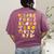 Alphabet Turkey Thanksgiving Costume Preschool Teacher Men Women Women's Comfort Colors T-Shirt Back Print Berry