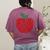 Apple Dot Pattern Art Teacher Appreciation Men Women Humor Women's Comfort Colors T-Shirt Back Print Berry Apple Dot Pattern Art Teacher Appreciation Men Women Humor Women's Comfort Colors T-Shirt Back Print Berry