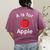 A Is For Apple Toddler Kindergarten Preschool Teacher Women's Comfort Colors T-Shirt Back Print Berry