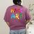 Make Art Painter Artist Teacher Artsy Men Women Kids Women's Comfort Colors T-Shirt Back Print Berry