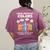 Art Teacher COMPLIMENTARY Colors Always Have Things To Say Women's Comfort Colors T-Shirt Back Print Berry