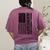 ASL Flag Sign Language Deaf ASL Teacher For Men Women Women's Comfort Colors T-Shirt Back Print Berry