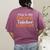 This Is My Awesome Teacher Costume Halloween Party Matching Women's Comfort Colors T-Shirt Back Print Berry