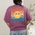 Back To School Groovy Smile Preschool Teachers Students Kids Women's Comfort Colors T-Shirt Back Print Berry