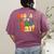 Back To School Hooray It's Art Day Art Teacher Artist Women's Comfort Colors T-Shirt Back Print Berry