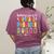 Battery Life Of Daycare Provider Childcare Teacher Women's Comfort Colors T-Shirt Back Print Berry