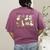 Behavior Analyst Silly Goose RBT ABA Therapy Sped Teacher Women's Comfort Colors T-Shirt Back Print Berry