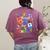 I Blasted Through 100 Days Of School 100th Day Teacher Kids Women's Comfort Colors T-Shirt Back Print Berry